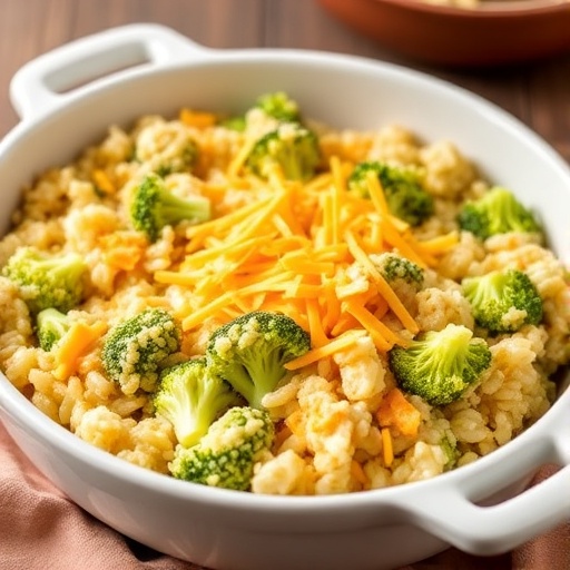 Baked Broccoli Rice Casserole