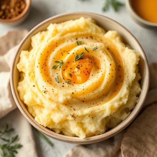Cheddar Garlic Mashed Potatoes