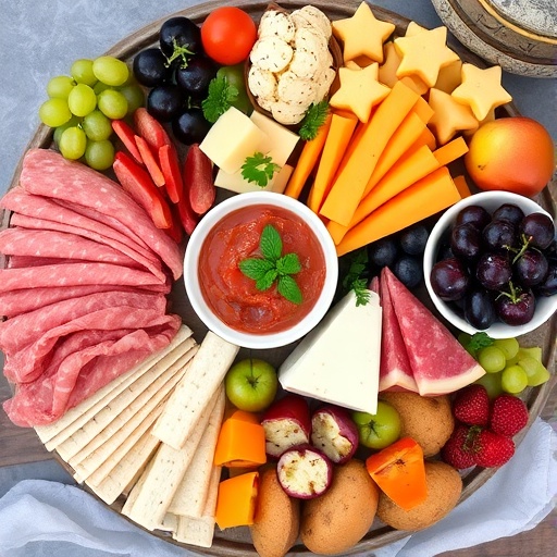 Creative Food Board Ideas 1 Food Board Ideas — vibrant charcuterie board with fruit, cheese, and snacks, party-ready appetizer setup
