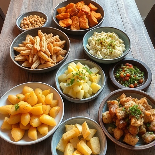 Easy Potato Recipes — table with various potato dishes, comforting side ideas for dinner