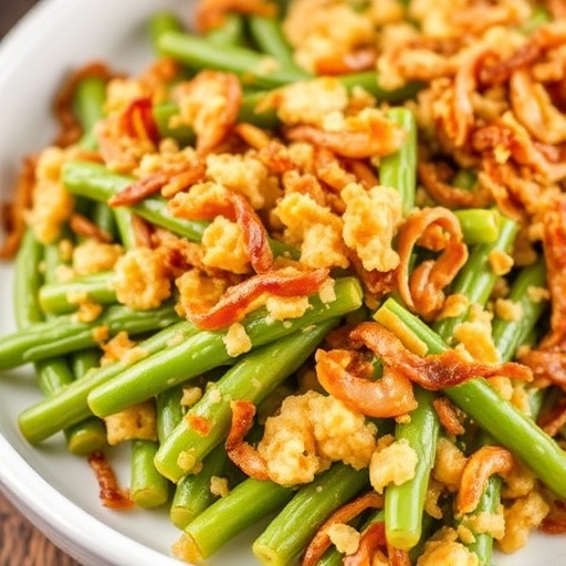 Green Bean Casserole with Cream of Mushroom Soup