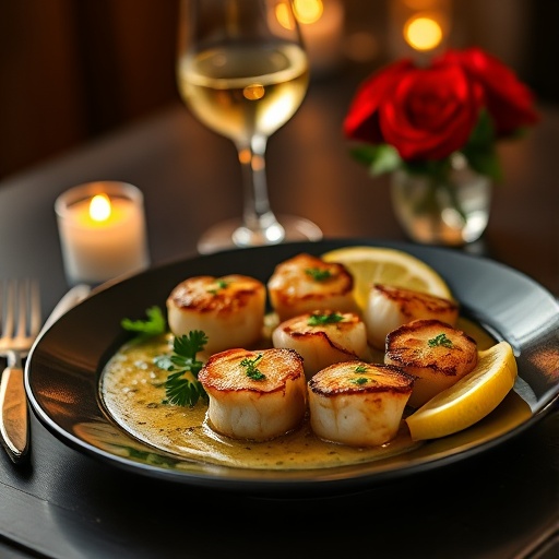 Romantic Valentine’s Dinner: Pan-Seared Scallops with Lemon-Herb Butter