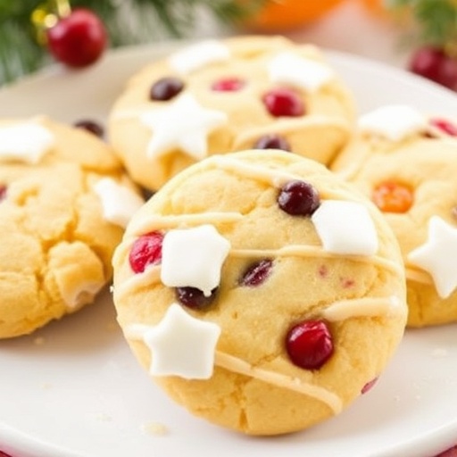 Christmas Cranberry Orange Holiday Cookies