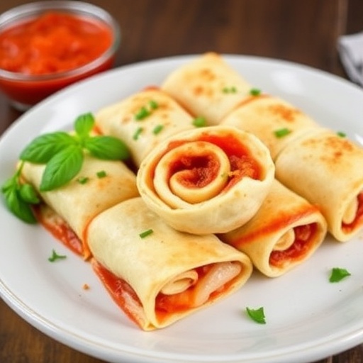 Easy Tortilla Pizza Rolls