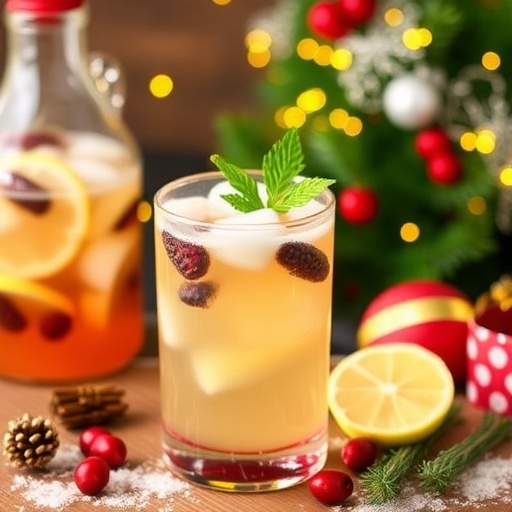Festive White Christmas Sangria Punch