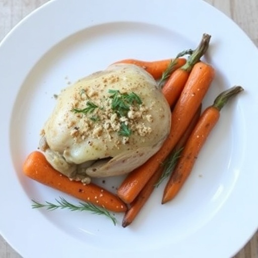 Garlic Herb Chicken with Roasted Carrots