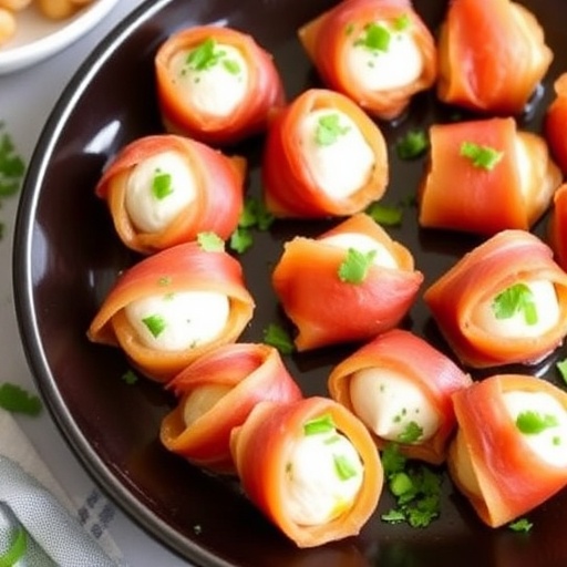 Prosciutto Wrapped Mozzarella Bites: Easy & Delicious!